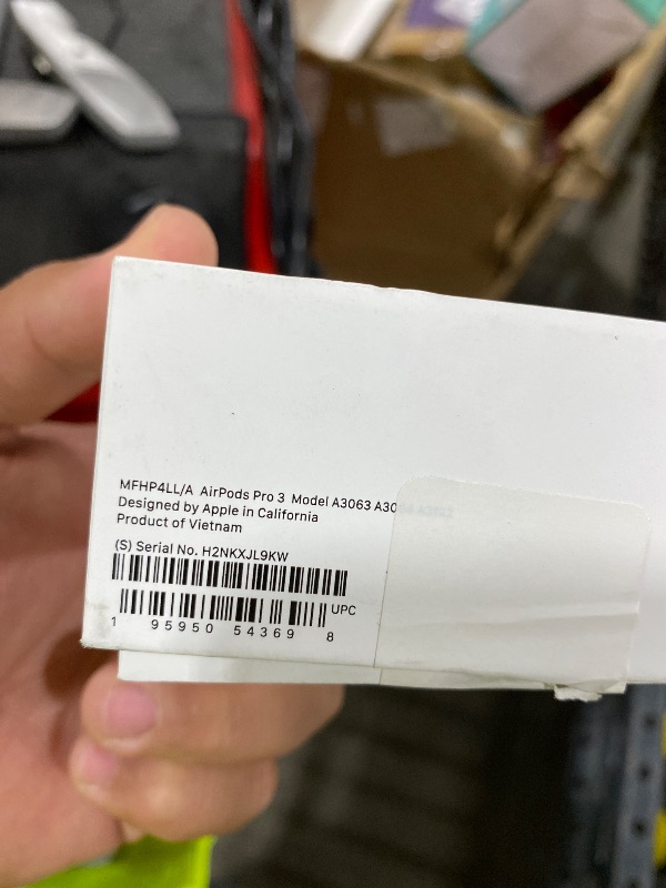 Photo 1 of Apple AirPods Pro 3 Wireless Earbuds, Active Noise Cancellation, Live Translation, Heart Rate Sensing, Hearing Aid Feature, Bluetooth Headphones, Spatial Audio, High-Fidelity Sound, USB-C Charging