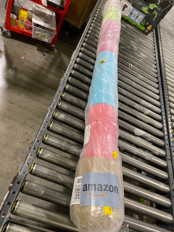 Photo 1 of Boooooom Jackson Classroom Rug - 6'5''x 9'8'' Sweet Macaron Seating Preschool Classroom Carpet, Non-Slip & No-Trip Edges, Vibrant Colors for Kids Playroom Floor Mat