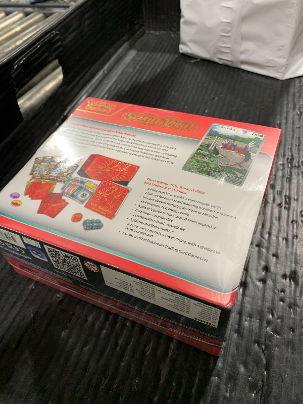 Photo 1 of Pokémon TCG: Scarlet & Violet Elite Trainer Box (Miraidon Purple or Koraidon Red, Random Color)