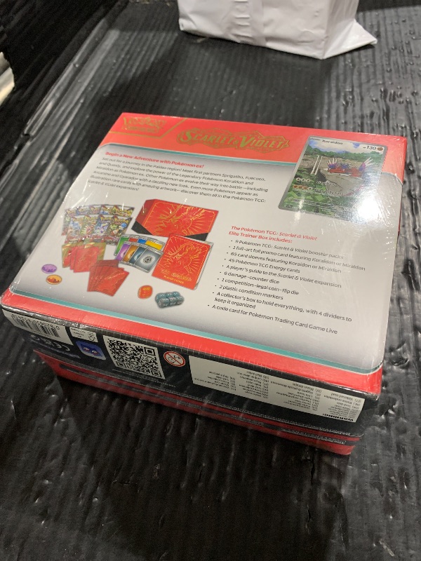 Photo 1 of Pokémon TCG: Scarlet & Violet Elite Trainer Box (Miraidon Purple or Koraidon Red, Random Color)