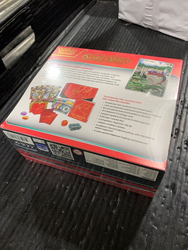 Photo 1 of Pokémon TCG: Scarlet & Violet Elite Trainer Box (Miraidon Purple or Koraidon Red, Random Color)