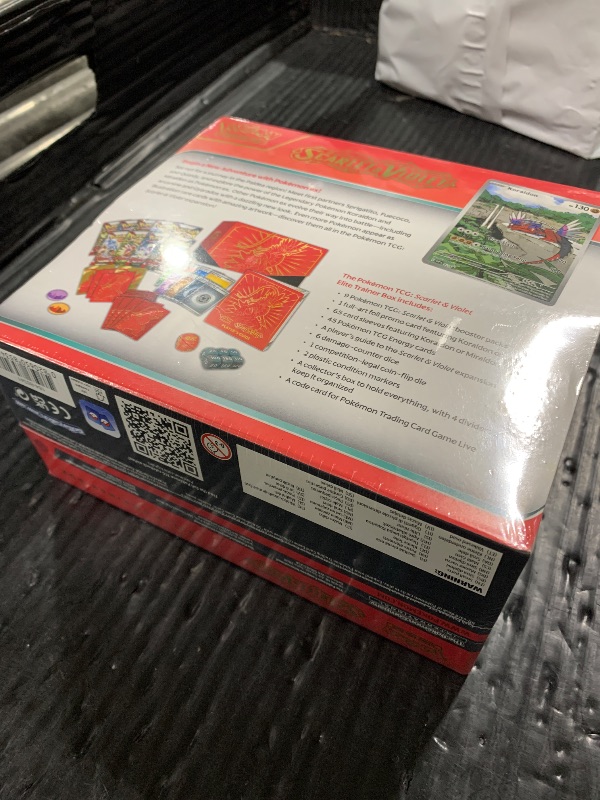 Photo 1 of Pokémon TCG: Scarlet & Violet Elite Trainer Box (Miraidon Purple or Koraidon Red, Random Color)
