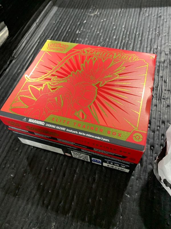 Photo 1 of Pokémon TCG: Scarlet & Violet Elite Trainer Box (Miraidon Purple or Koraidon Red, Random Color)