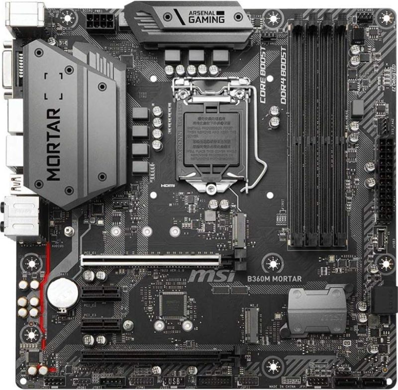 Photo 1 of MSI Arsenal Gaming Intel Coffee Lake B360 LGA 1151 DDR4 Onboard Graphics CFX Micro ATX Motherboard (B360M Mortar)