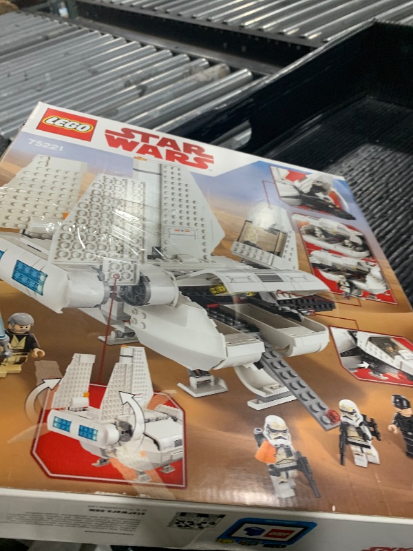 Photo 1 of LEGO Star Wars Imperial Landing Craft 75221 Building Kit, Obi-Wan Kenobi, Imperial Shuttle Pilot, Sandtrooper (636 Pieces)