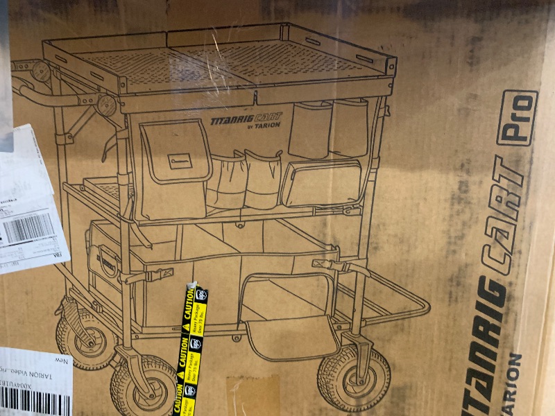 Photo 1 of 
TARION Video Production Camera Cart - Heavy Duty 440lb Load Capacity Cine Dolly - Foldable 3 Tray Mobile Workstation