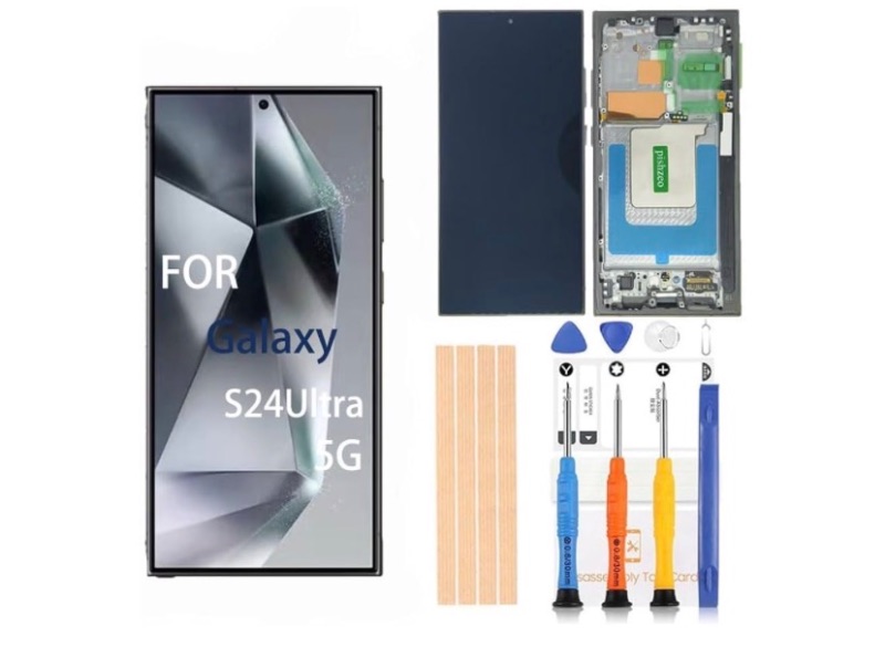 Photo 1 of OEM 6.8 inch Super Amoled Digitizer for Samsung Galaxy S24Ultra 5G Screen Replacement SM-S928U U1 Touch Display, Full HD Digitizer Assembl US Version with Titanium Black Frame(+Ultrasonic Fingerprint)