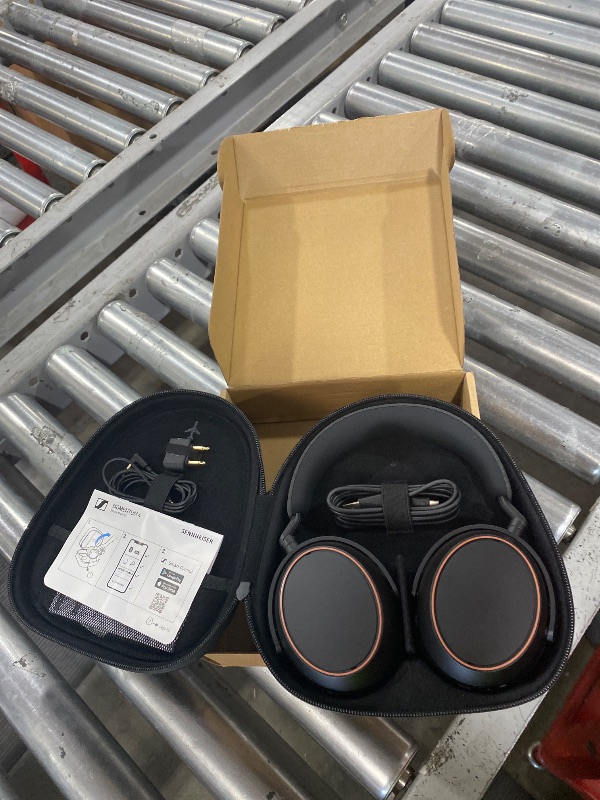 Photo 1 of Sennheiser MOMENTUM 4 Wireless Noise Cancelling Headphones - Bluetooth Headset for Crystal-Clear Calls, Adaptive Noise Cancellation, Over-Ear Headphones, 60h Battery Life, Folding Design, Black/Copper