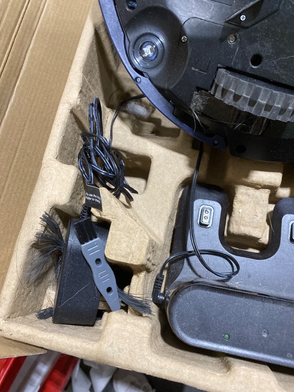 Photo 1 of Robot Vacuum Cleaner, Smart Robotic Vacuum Wi-Fi Connected, App Control, Compatible with Alexa and Google Assistant, Automatic Self-Charging Robot Vacuum Perfect for Pet Hair, Carpets and Hard Floors