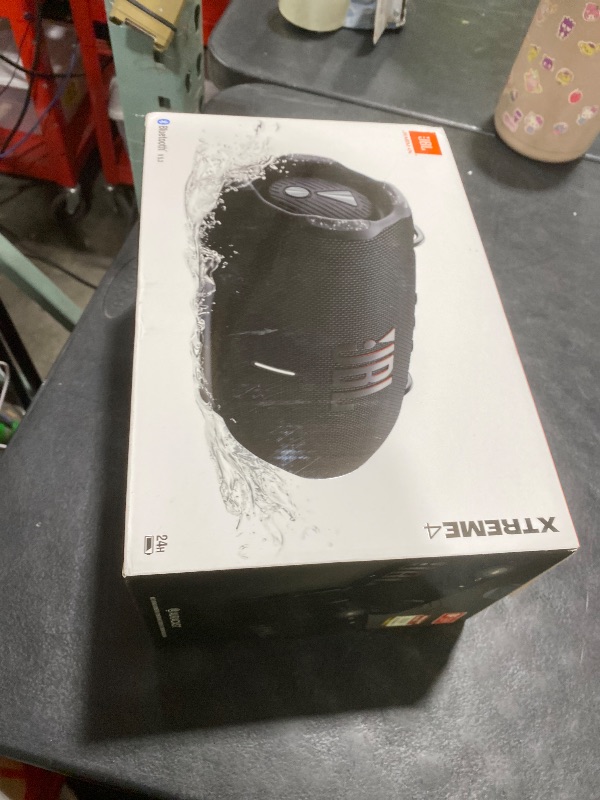 Photo 1 of JBL Xtreme 4 - Portable Bluetooth Speaker, Powerful Sound and Deep Bass, IP67 Waterproof, 24 Hours of Playtime, Powerbank, Auracast for Multi-Speaker Pairing (Black)