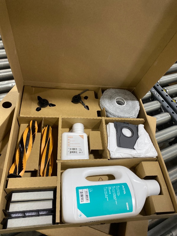 Photo 1 of MOVA V50 Ultra Complete Robot Vacuum and Mop, 24,000Pa Suction, Zero Tangling Duobrush, 2.28in Obstacle Overcoming, FlexiRise Navigation, 176°F Hot Water Mop Self-Cleaning & Fast Hot Air Drying, White