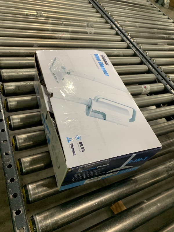 Photo 1 of 6-in-1 Steam Mop, 1200W Rotated Steam Cleaner for Home, 2 Modes, 400ML Removable Tank, 23FT Power Cord, 2 Pads, Multi-Surface Steamer for Hard Floor, Laminate Floor, Tiles Cleaning (Stone White)