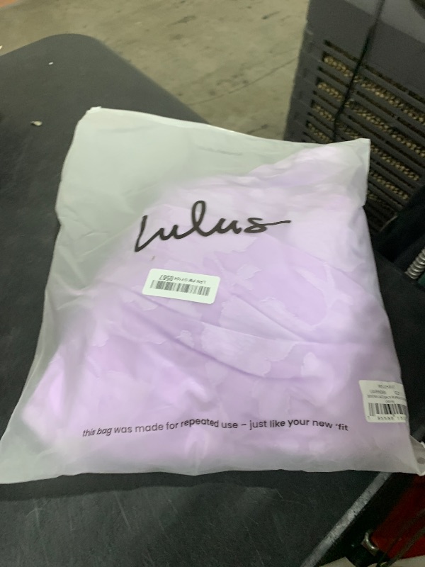 Photo 1 of Lulus Sedona Lace Back Burnout Maxi Dress Halter Neck Floral Chiffon Gown for Cocktail Evening Prom Lavender