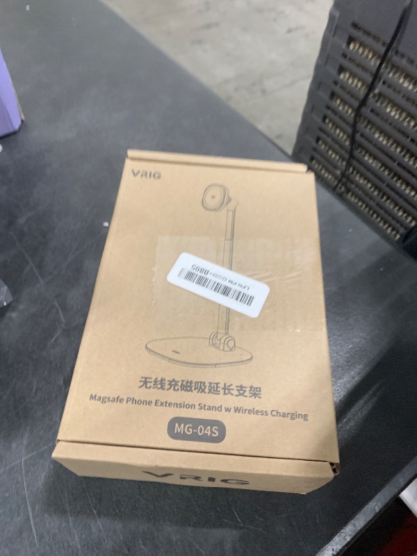 Photo 1 of VRIG Magnetic Wireless Charger Phone Stand 360°Rotation Desktop Phone Holder Adjustable Cell Phone Stand for iPhone 17/17pro/16/15/14/13 Series Foldable Wireless Charging Station for Android/AirPod