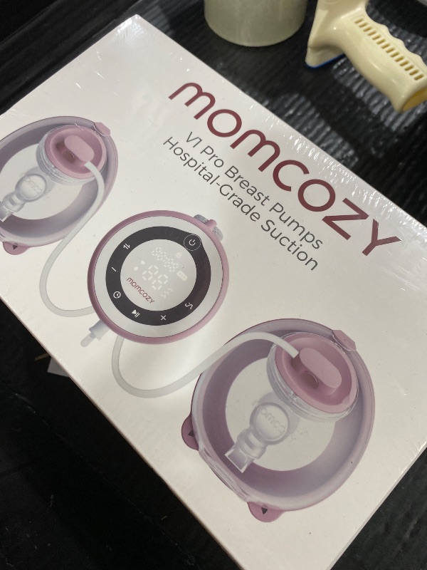 Photo 1 of Momcozy V1 Pro Wearable Breast Pump, Hospital-Grade Pocket Primary Pump, Hands-Free Portable Pump with Lightweight Visible Cups for Real Milk Removal