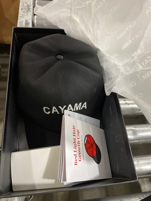Photo 1 of CAYAMA Red Light Hair Growth Cap for Men & Women, 528 Total Light Emitters, Full-Scalp Coverage, 660nm Red Light + NIR, Adjustable Fit, At-Home Scalp Care