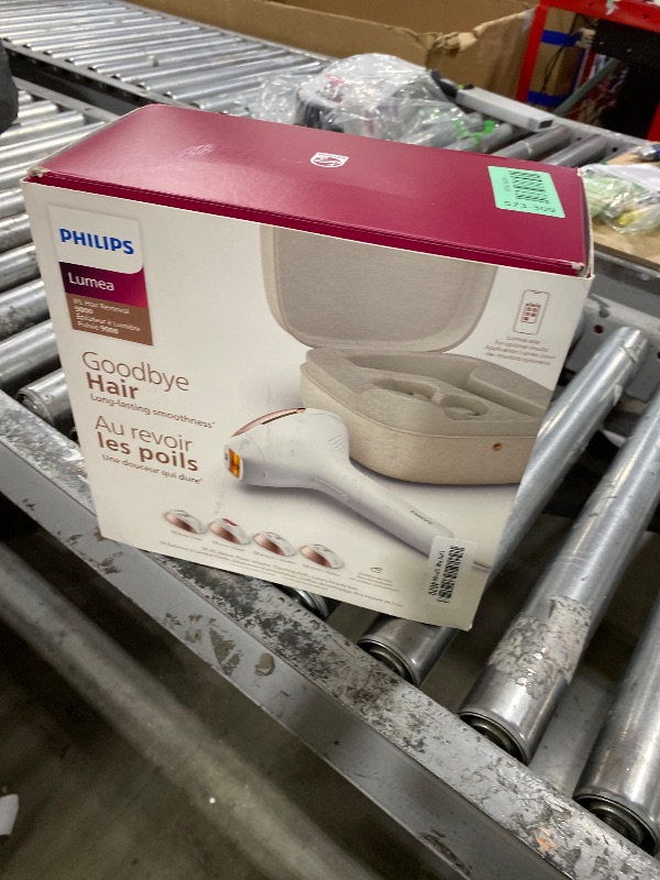 Photo 1 of Philips Lumea 9000 Series IPL Hair Removal Device Permanent Laser Hair Reduction for Women & Men, Easy and Comfortable Use at Home, SenseIQ, 4 Attachments for Body, Face, Bikini & Underarms, BRI984/03