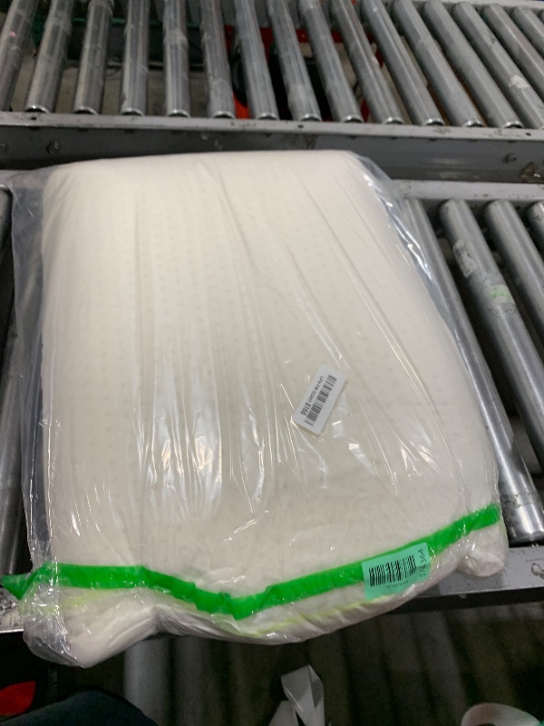 View 2 of Talalay Latex Pillow, Medium Soft Latex Foam Pillow for Sleeping, Standard Size Bed Pillow for Back with Removable Cotton Inner Cover, Side and Stomach Sleepers, Helps Relieve Shoulder and Neck Pain