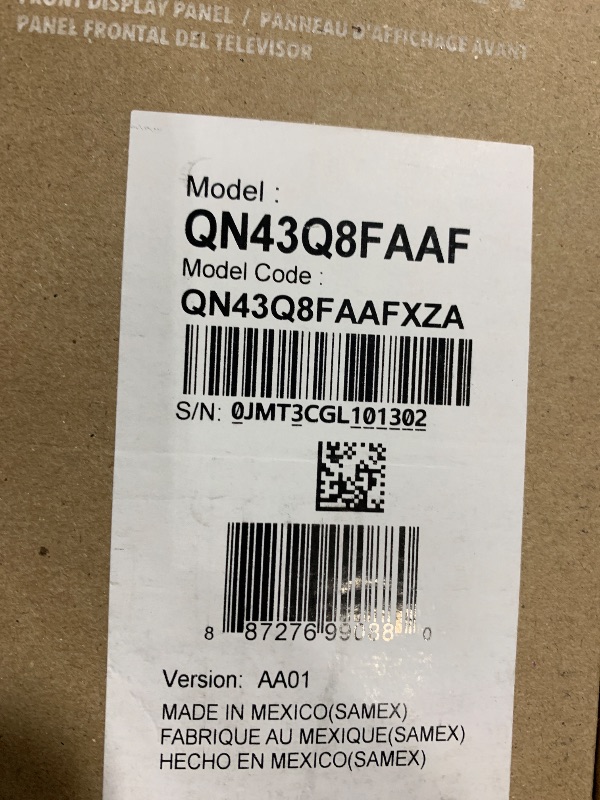 Photo 1 of Samsung 43-Inch Class QLED Q8F 4K UHD Smart TV (2025 Model) Q4 AI Processor, 100% Color Volume with Quantum Dot, AirSlim Design, Endless Free Content, Samsung Vision AI, Alexa Built-in
