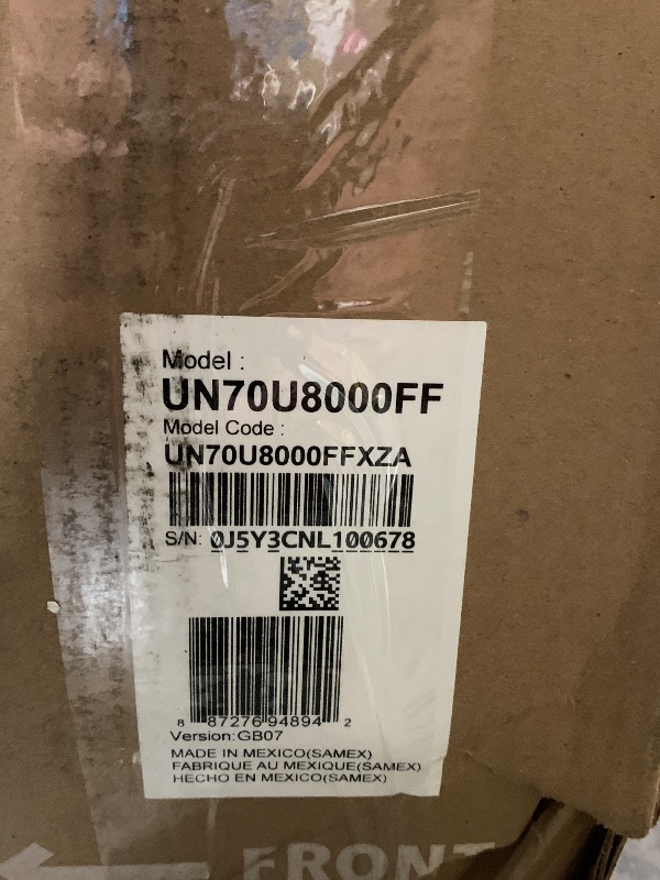 Photo 1 of Samsung 70-Inch Class Crystal UHD U8000F 4K Smart TV (2025 Model) Endless Free Content, Crystal Processor 4K, MetalStream Design, Knox Security, Alexa Built-in