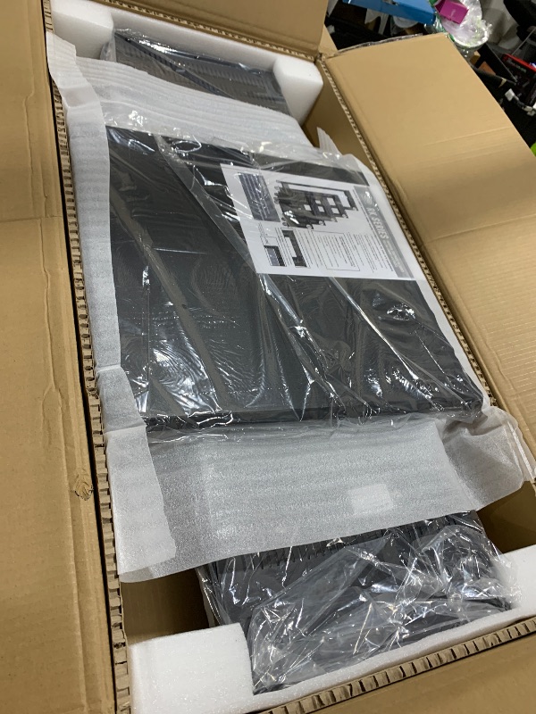 Photo 1 of AxcessAbles 22U 19-Inch Rolling IT Server Rack 550LB Heavy Duty Open Frame with Removable Side Panels Large 3-Inch Locking Casters for Servers Networking and Rackmount Gear Includes 5mm and 6mm Screws