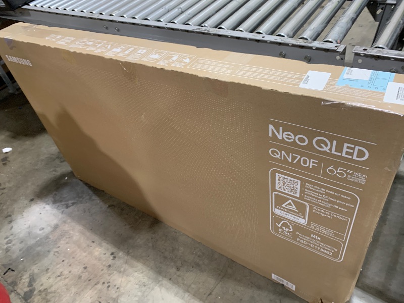 Photo 1 of Samsung 65-Inch Class Neo QLED QN70F 4K Mini LED Smart TV (2025 Model) NQ4 AI Gen2 Processor, Quantum Matrix Technology Slim, Motion Xcelerator 144Hz, Samsung Vision AI, Alexa Built-in