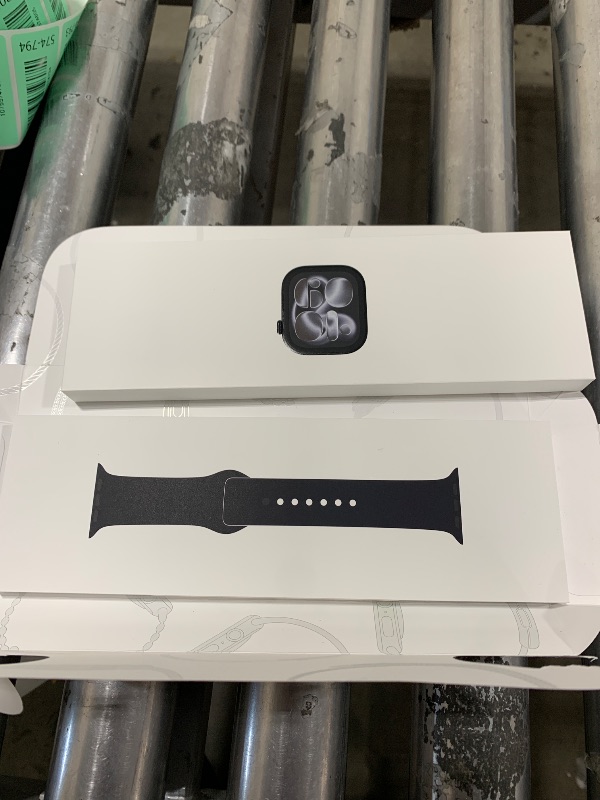 Photo 1 of Apple Watch Series 11 [GPS + Cellular 42mm] Smartwatch with Jet Black Aluminum Case with Black Sport Band - S/M. Sleep Score, Fitness Tracker, Health Monitoring, Always-On Display, Water Resistant