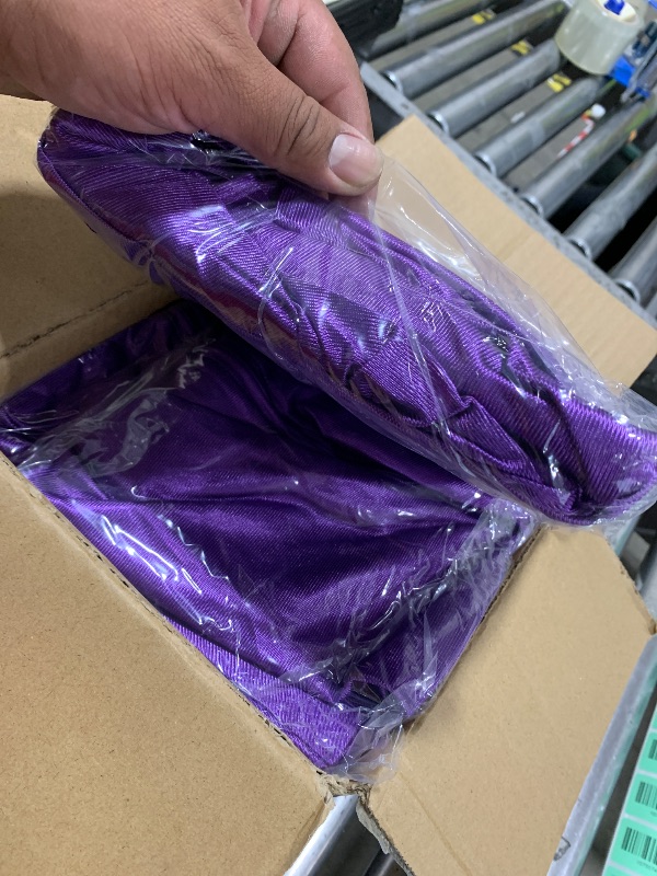 Photo 1 of Xuhal Graduation Cap and Gown Set for Kindergarten, 6 Pieces Purple Polyester Grad Tassels with 2024 Charms, DIY Graduation Caps, Ideal for Preschool and Kindergarten Graduation Ceremonies, Small