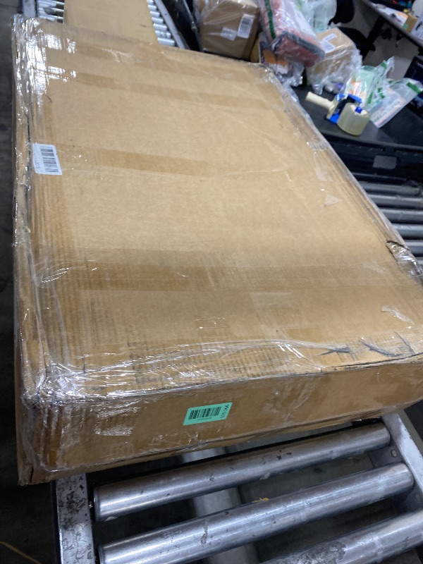 Photo 1 of CART HAS A BROKEN LEG*********YITAHOME 2 Tier Heavy Duty Plastic Utility Cart 45 x 25 Inch, Rolling Work Cart w/Deep Shelves & 360° Swivel Wheels(2 Brake), Plastic Tool Cart Suitable for Warehouse, Garage, Office, Cleaning, Black