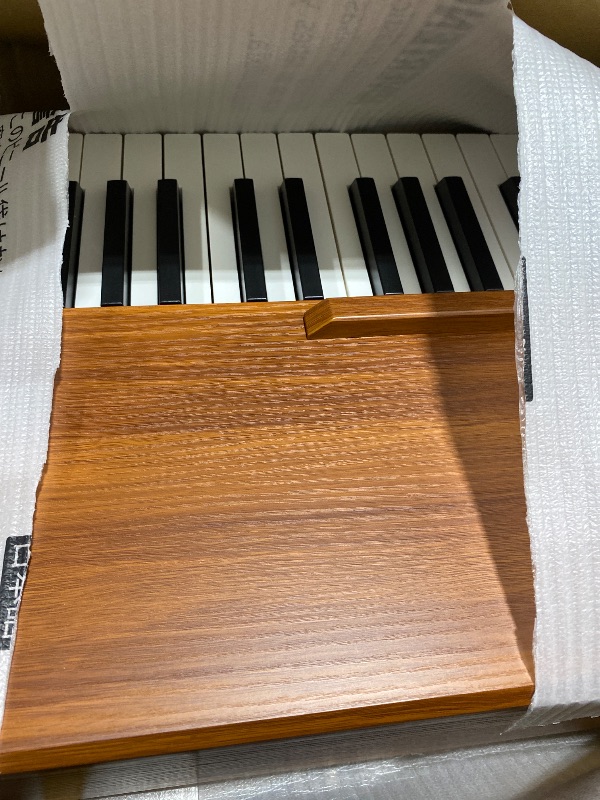 Photo 1 of Donner DDP-80 Digital Piano 88 Key Weighted Keyboard, Full-size Electric Piano for Beginners, with Sheet Music Stand, Triple Pedal, Power Adapter, Supports USB-MIDI Connecting, Retro Wood Color