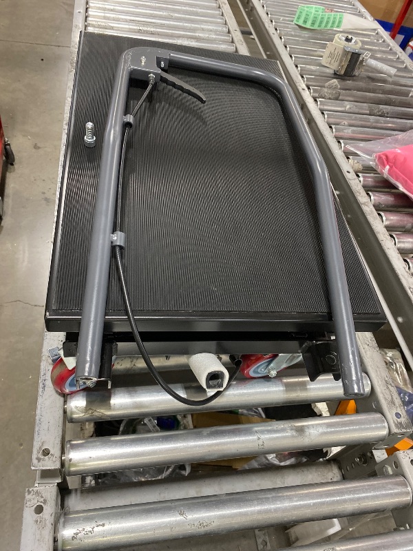 Photo 1 of GARVEE Hydraulic Lift Table Cart,330 Lbs Capacity Double Scissor Lift Table with Anti-Slip Pad & 4 Wheels,Black
