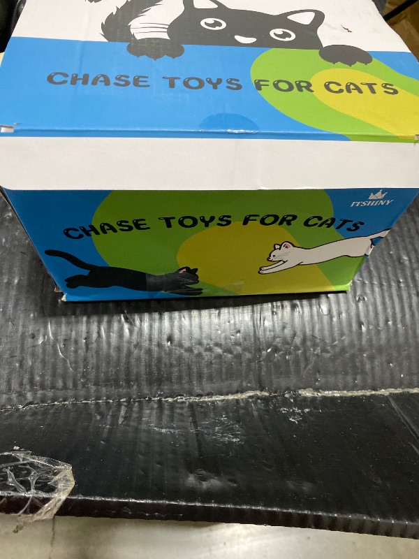 Photo 1 of Interactive Cat Toy for Indoor - Automatic Cat Treadmill with Remote Control, 3 Speeds, Quiet Motor & Durable Design | Indoor Chase Hunting Feather Toys for Fitness, Playtime & Energy Release (Blue)