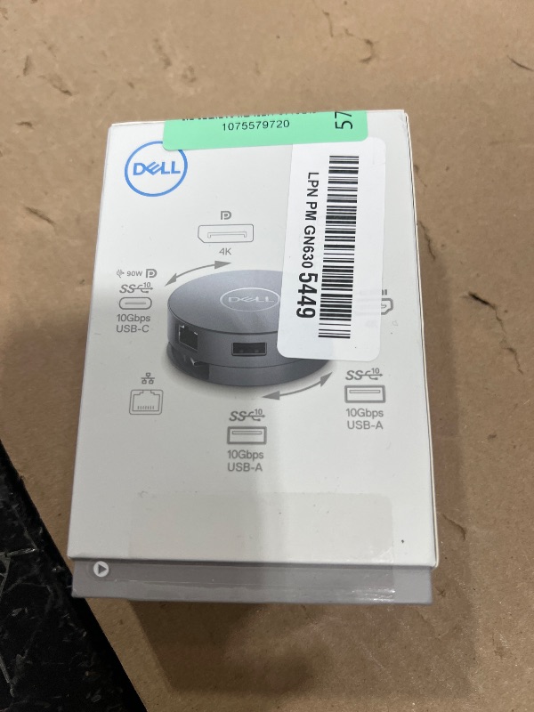 Photo 1 of Dell 7-in-1 USB-C Multiport Adapter - DA310-2. USB-A Ports, 1 USB-C, 1 HDMI, 1 DisplayPort, 1 VGA and 1 RJ-45 Port, Crisp 4K Resolution at 60Hz, SuperSpeed Data Transfers, Lightweight and Portable.