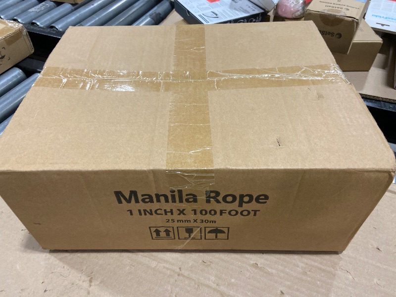 Photo 1 of 1" X 100' Treated Manila Rope Boat Docks Tree Farm Dock Deck