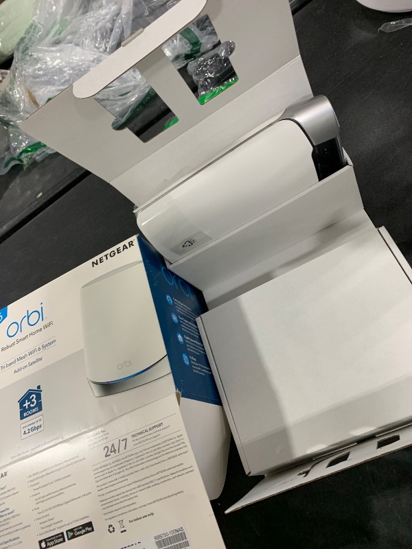 Photo 1 of NETGEAR Orbi Whole Home Tri-Band Mesh Add-on Satellite (RBS750) – Works with Your Orbi WiFi 6 System| Adds up to 2,500 sq. ft. Coverage | AX4200 (Up to 4.2Gbps)