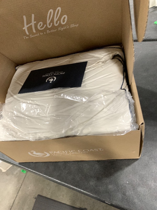 Photo 1 of Pacific Coast Down Pillow, Luxury Hotel Collection Bed Pillow for Sleeping, King Size of 1, 100% Organic Cotton Shell, 650 Fill Power, Firm Pillows, Suit for Back and Side Sleepers