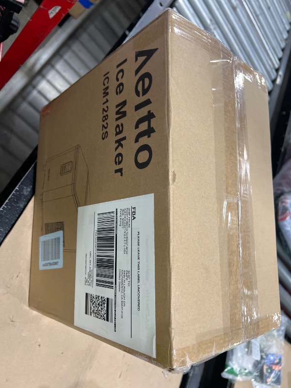 Photo 1 of Aeitto Ice Maker Countertop 26lbs/24H, Ice Machine 8 Ice Cubes Ready in 6 Mins, 2 Sizes of Bullet Ice Portable Ice Makers with Basket & Scoop, Auto Self-Cleaning for Home/Kitchen/Office Stainless