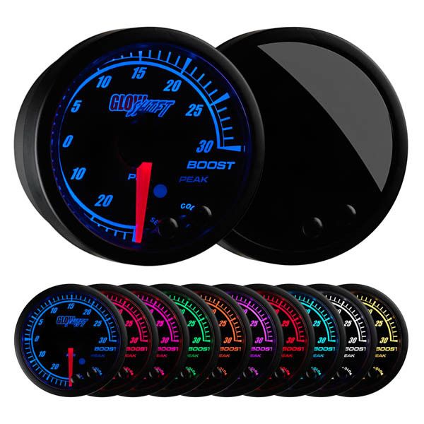 Photo 1 of 2-1/16" Elite 10 Color 30 PSI Turbo Boost Vacuum Gauge Kit