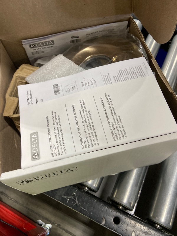 View 3 of Delta Arvo 14 Series Brushed Gold Bathtub Shower Faucet Set with In2ition 2-in-1 Dual Shower Head with Handheld Spray Combo, Valve Trim Kit, Champagne Bronze 144840-CZ-I (Valve Included)