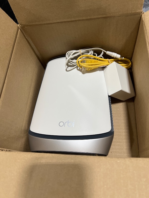 Photo 1 of NETGEAR Orbi Whole Home Mesh WiFi 6 Satellite (RBS850) - Adds up to 2,500 sq. ft. Coverage, AX6000 (Up to 6Gbps)