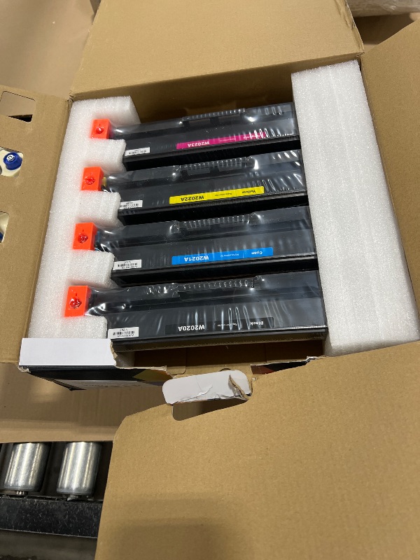 Photo 1 of 414A Toner Cartridges 4 Pack (with Chip) Compatible Replacement for HP 414A 414X for Color LaserJet Pro MFP M479fdw M479fdn M479dw Pro M454dw M454dn M479 M454 Printer Ink W2020A W2020X High Yield