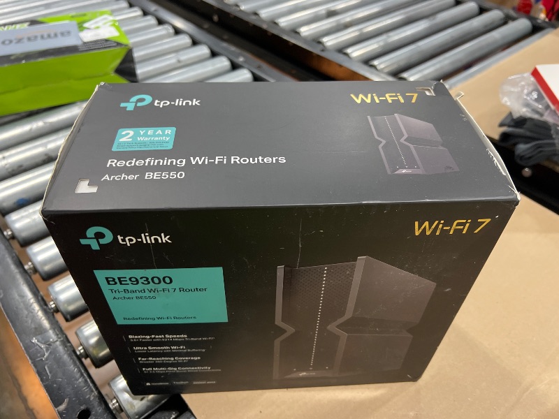 Photo 1 of TP-Link Tri-Band BE9300 WiFi 7 Router (Archer BE550) – 6-Stream, Full 2.5G Ports, 6 Internal Antennas, Up to 2,000 sq. ft., EasyMesh Expansion, VPN