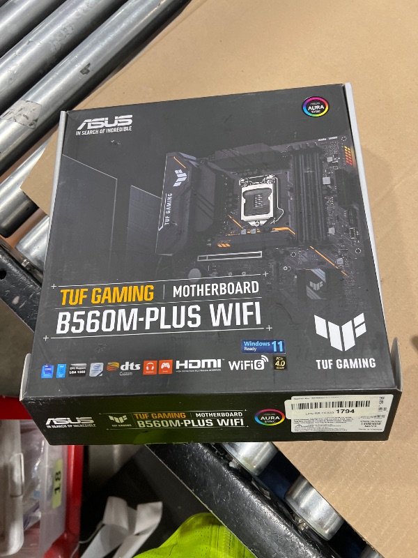 Photo 1 of ASUS TUF Gaming B560M-PLUS WiFi LGA1200 (Intel®11th/10th Gen) Micro ATX Gaming Motherboard (PCIe 4.0, 2X M.2 Slots,8+1 Power Stages, 2.5Gb LAN, WiFi 6, USB 3.2 Type-C®, Thunderbolt™ 4 Support)