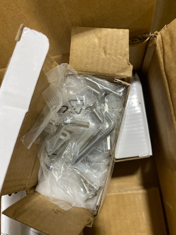 Photo 1 of Bathlink Shower Door Hardware Kit for Swing Shower Door?Brushed Nickel Glass Door Hardware Accessorie for 5/16"-3/8" (8mm-10mm) Tempered Glass?Including Shower Door Hinges and Door Handle