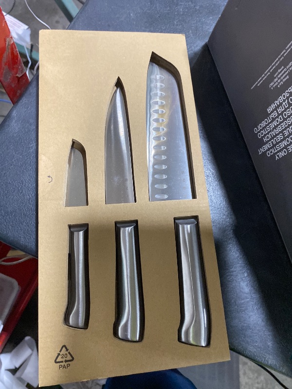 Photo 1 of Smeg Black Stainless Steel Knife Block Set