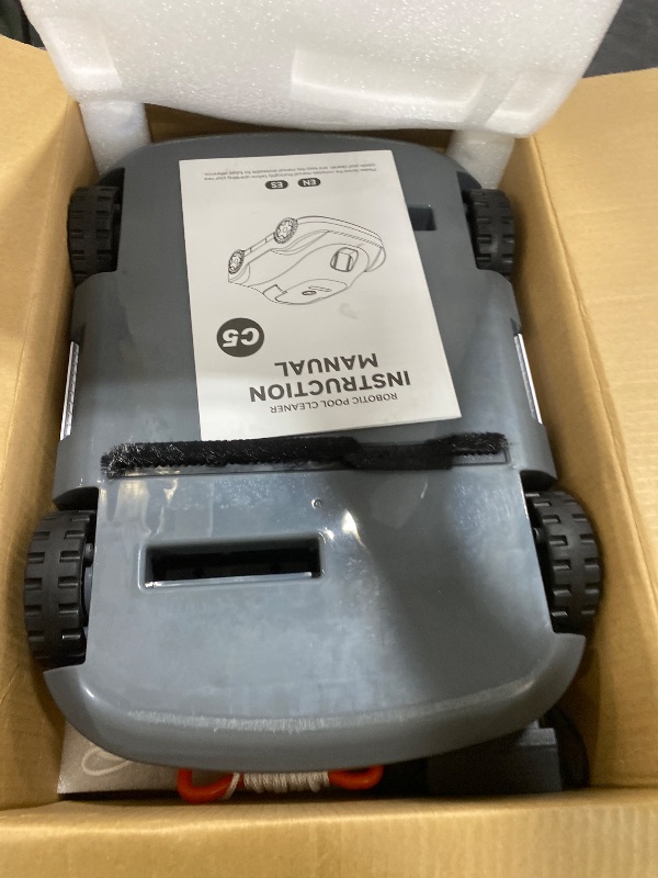 Photo 1 of (2026 Upgrade) Cordless Robotic Pool Cleaner, Automatic Pool Vacuum for Above Ground & Inground Pools, 180-Min Runtime, 3L Basket for Leaves & Debris, Auto-Parking, Powerful Suction up to 2200 Sq.Ft