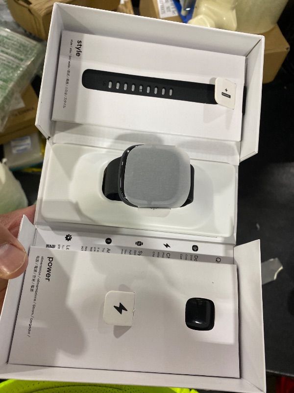 Photo 1 of Fitbit Sense 2 Advanced Health and Fitness Smart Watch (Grey/Graphite) with Manage Stress, ECG, SpO2, GPS, 2 Sizes Bands, Bundle with Charger Dock, Wall Adapter, 2 Screen Protectors & PremGear Cloth