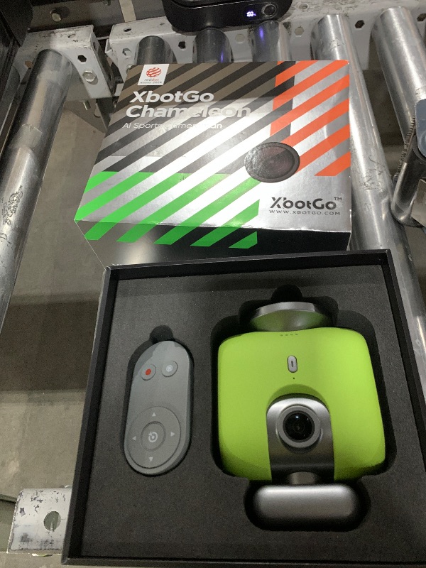 Photo 1 of XbotGo Chameleon AI Auto Sports Action Camera - 4K 60FPS Soccer Camera and Basketball Tracking Camera for Team Sports, Live Streaming, No Subscription, Works with iOS & Android (Lemon Green)