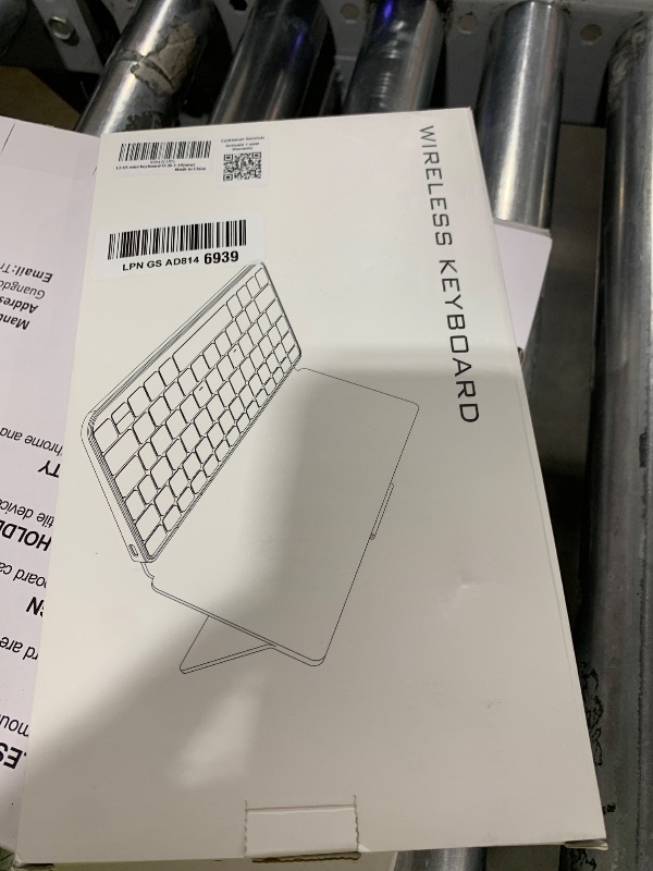 Photo 1 of Luntak Foldable Keyboard with Backlit, Ultra Light Portable Wireless Keyboard with Adjustable Angle Stand & Leather Case,Compact Travel Bluetooth Keyboard for iPad mini,iPhone, Windows, iOS & Android