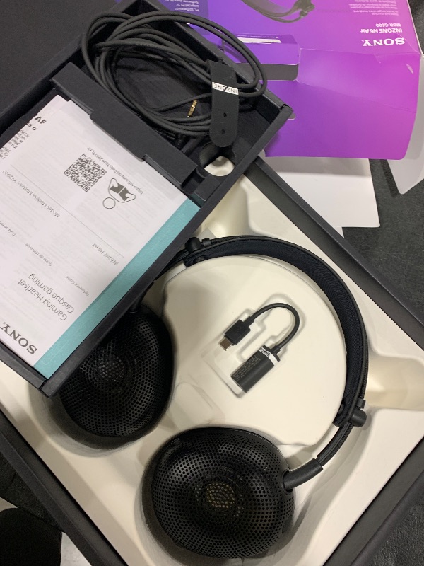 Photo 1 of Sony INZONE H6 Air Open-Back Wired Gaming Headset for PC, PS5 & Mobile – Ultra?Lightweight Over?Ear Headphones, Detachable High-Fidelity Mic, 360 Spatial Sound, USB?C Audio Box, Black